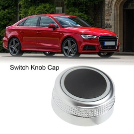 Qiilu Multimedia MMI Main Menu Rotary Control Switch Knob Cap 4f0919069 MMI Volume Knob Replacement for A6/S6/C6 2005‑2011