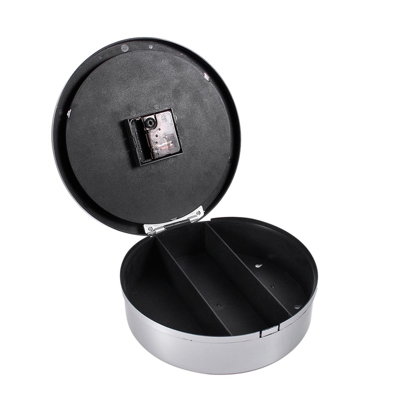 Hidden Secret Wall Clock Safe Container Box for Money Stash