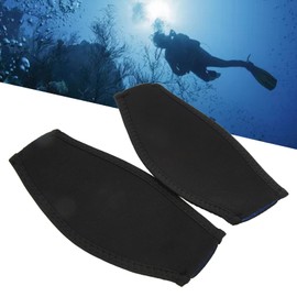 Akozon 2 Pieces Diving Mask Strap, Black Neoprene Material, Stabilising Diving Mask Strap, Diving Masks, Safety Protective Packaging for Men and Women, Neoprene Cover