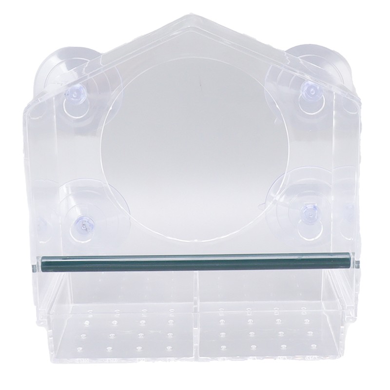 Window Bird Feeder Clear Sturdy Acrylic Window Bird House Feeder