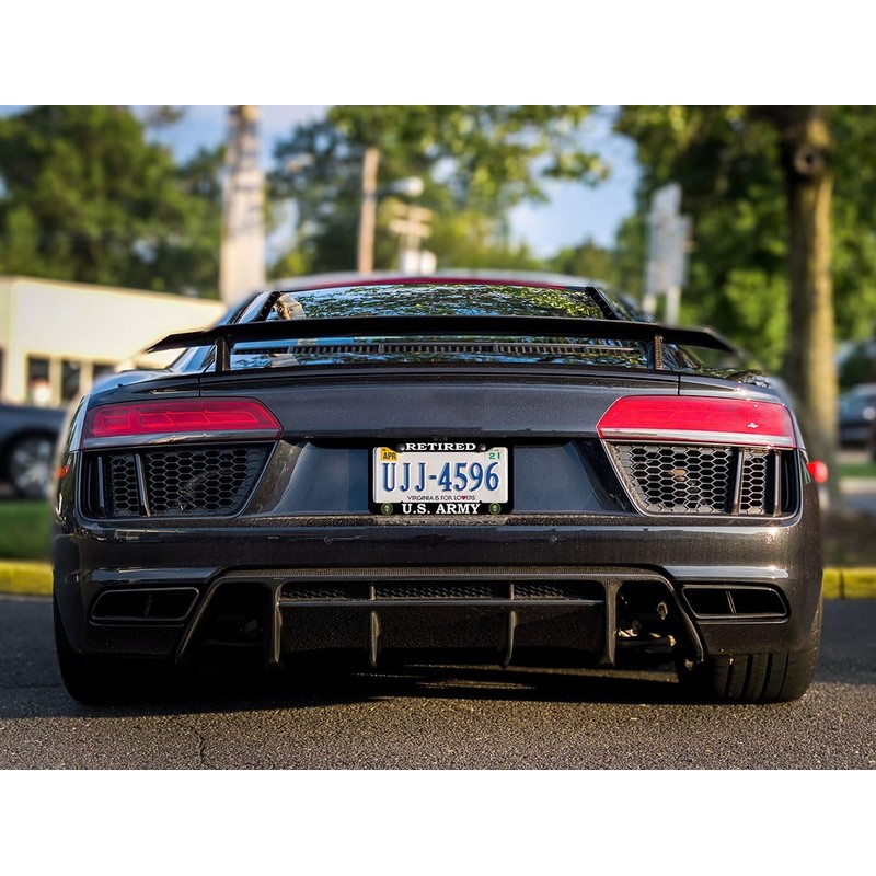 2 Pack License Plate Frames for U.S. Army Retired, Universal