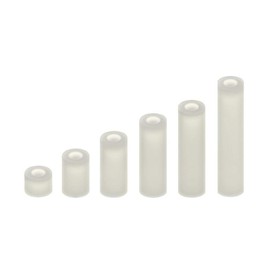 100 Spacers M3 Spacer Sleeves Plastic Nylon Spacer Sleeve O (Length: 20 mm)
