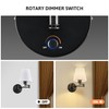 VONLUCE Wall Sconce Set of 2, Plug in & Hardwired