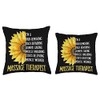 Massage Therapist Appreciation Therapist Sunflower Massage Therapy Throw Pillow, 18x18,