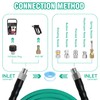 100FT Sewer Jetter Kit for Pressure Washer,1/4‘’NPT Drain Cleaner Hose