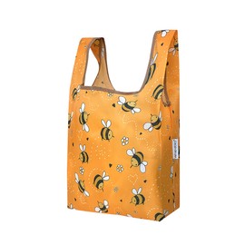 Bowbear Fun & Foldable Small JoliBag Reusable Shopping Bag, Bees