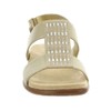 Easy Spirit Women's Hazel Wedge Sandal, Gold 710, 8.5 Wide