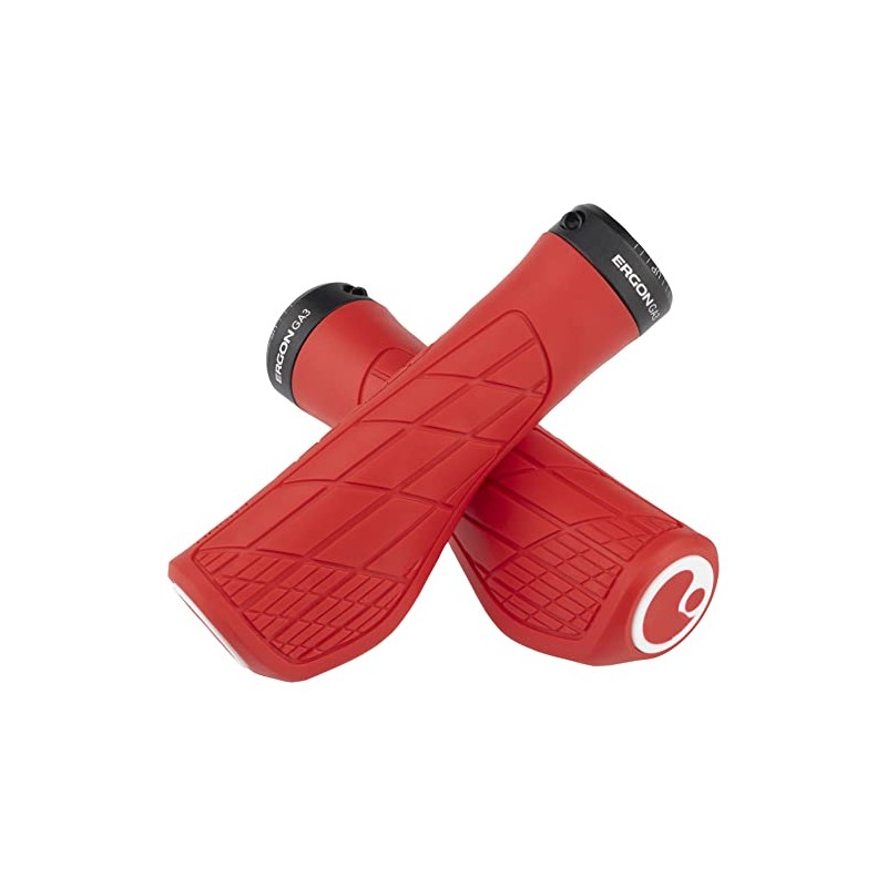 Ergon Unisex's GA3 Grips, Risky Red, Small
