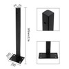 Luomorgo- 4 Pcs 8 Floating Shelf Bracket Stainless Steel Heavy