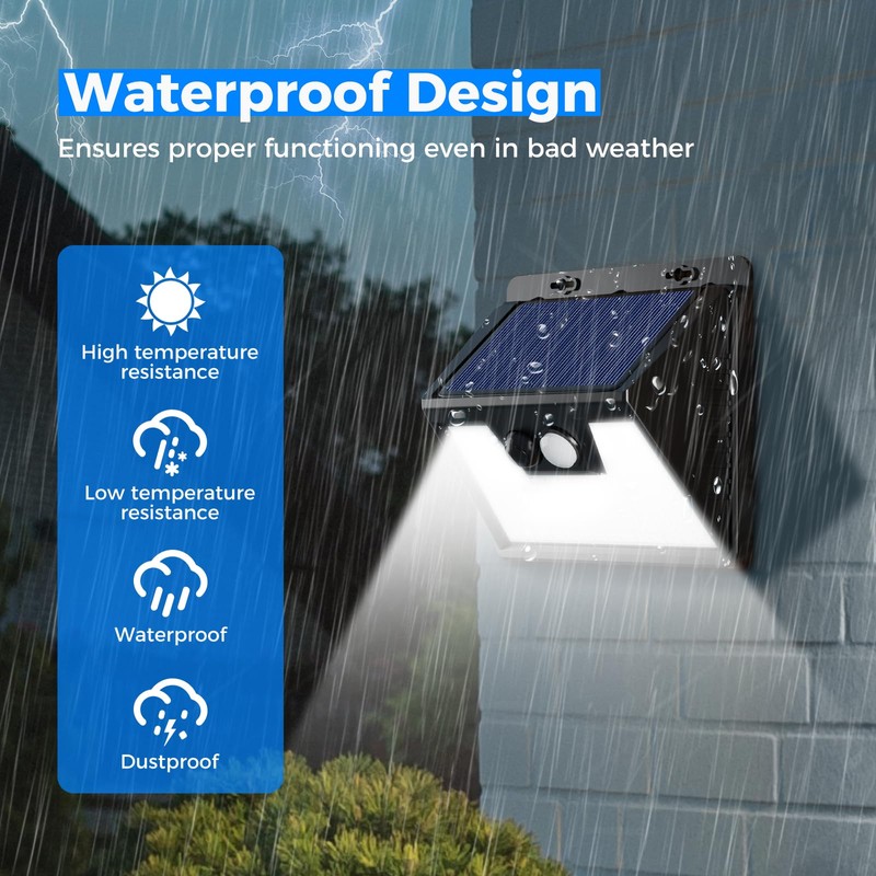 Peasur Solar Lights Outdoor Waterproof [12 Packs/140 LEDs], 3 Lighting