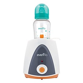 Evenflo Calentador de Biberones Eléctrico, Sistema de Apagado Automático, Compatible con Biberones de Cuello Ancho y Estándar, Calienta en 4 Minutos, Libre de BPA