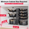 MUDEELA Pots and Pans Organizer Rack under Cabinet 14.55in Height,