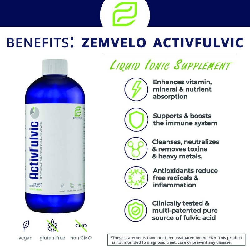ActivFulvic - Fulvic Acid Liquid Supplement | 32-Day Supply |