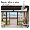5pcs Venetian Blind Brackets Roman Blind Clips for Valance Cordless