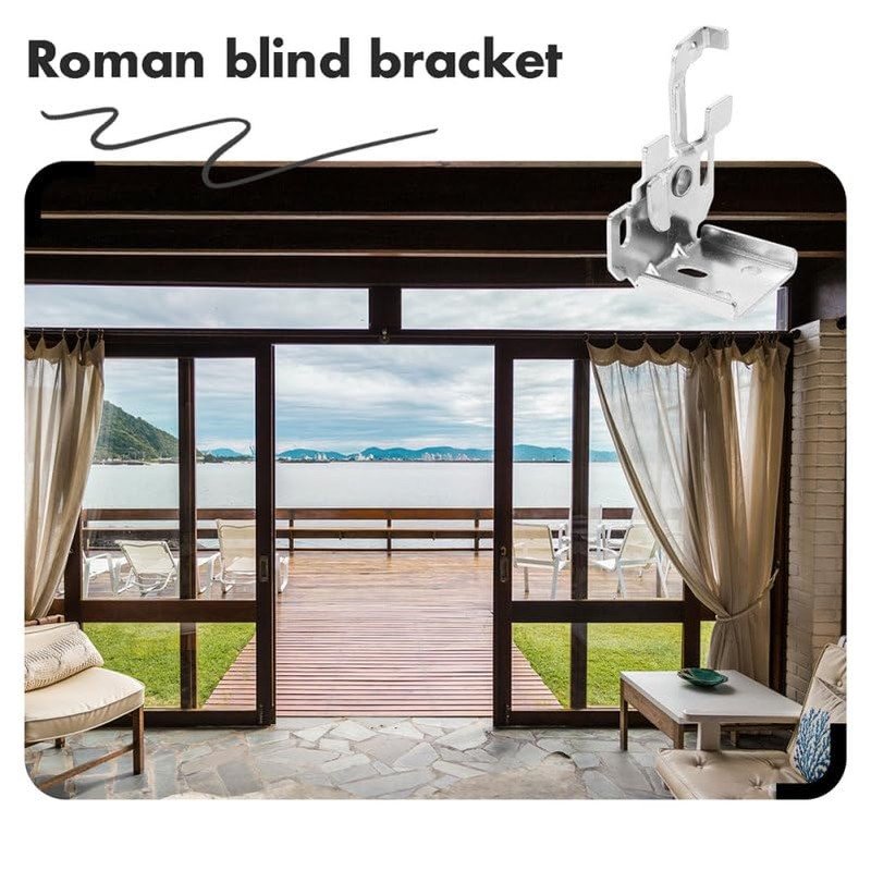 5pcs Venetian Blind Brackets Roman Blind Clips for Valance Cordless