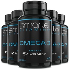 Smartervitamins Aceite de Pescado Omega 3 Smarter (Paquete de 5)                                                                                      