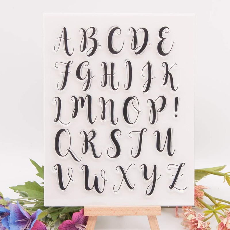 Arrietty Capital Letters Alphabet Alphabet ABC Letters Clear Stamp for
