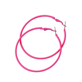 70's 80's party exaggeration retro earrings women's party summer beach beach party bonfire accessories women -rose pink