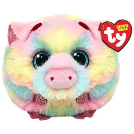 TY Pigasso Pig Beanie Ball 7cm - Squishy Beanie Baby Soft Plush Toys - Collectible Cuddly Stuffed Teddy