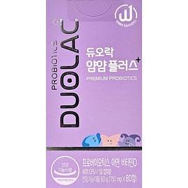 duorock Duolac Yum Yum Plus 750mg x 80 tablets x 2 boxes, 80-day supply / 듀오락 얌얌플러스 750mg x 80정 x 2박스 80일분