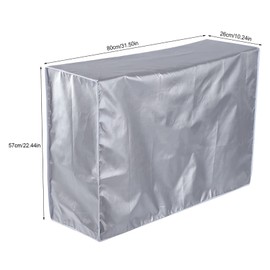 Window Air Conditioner Cover, Outdoor Anti-Dust Anti-Snow Waterproof Sunproof Air Conditioner Protects with Tie Rope(#1 1.5 P 80 x 26 x 57cm)