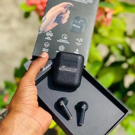 Marshall MINOR ANC M4 Wireless Bluetooth Noise-Cancelling Earbuds & M3 Sports Ear-hook Earphones for All Seasons Winter White/M3 Silk Print Edition 2ea