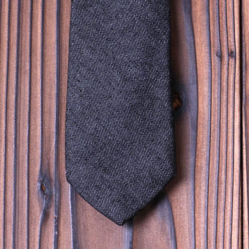 Atelier 365 Denim Collar Necktie, Stylish with Remote Work, Business