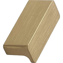 FURNIPART Elan Handle Rail LA32 mm - Furniture Handle for Screw-On - Cabinet Handle Width 50 mm Brushed Aluminium Brass