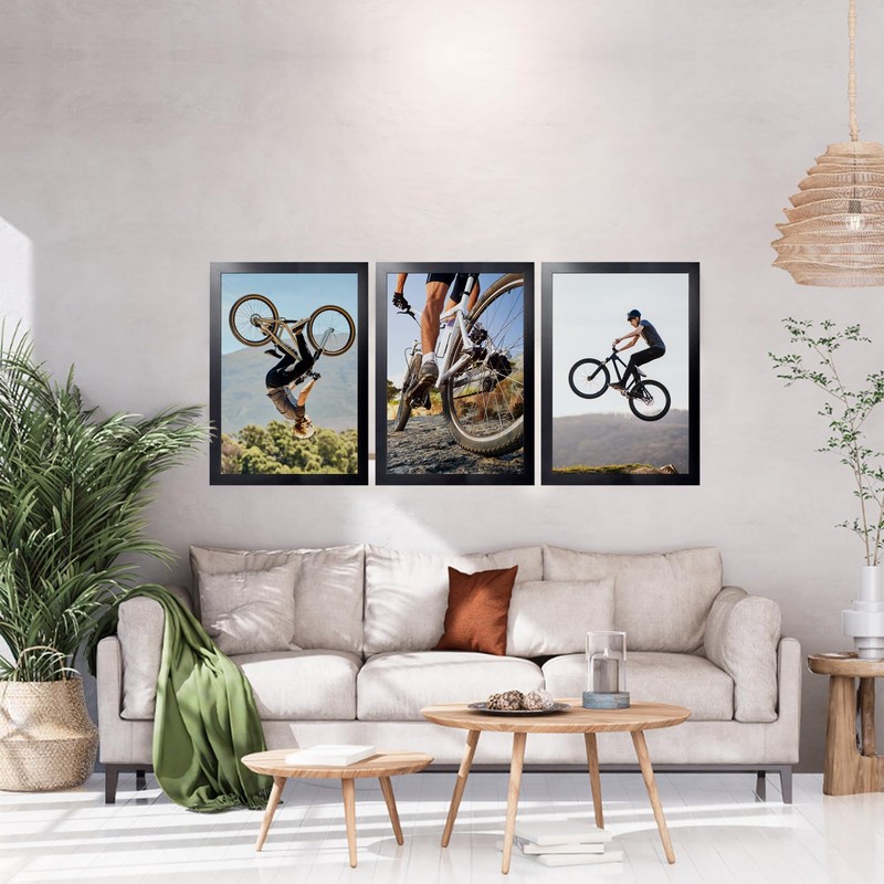 KTKDE 16x20 Picture Frame black Set of 3,wooden Poster Frames