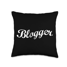 Blogger Influencer Blogging Author Blog Story Writer Travel Throw Pillow