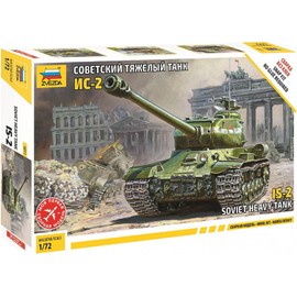 Zvezda 500785011, 1:72 WWII Model Tank, IS-2 Stalin
