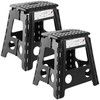 Casafield 16" Folding Step Stool with Handle (Set of 2),