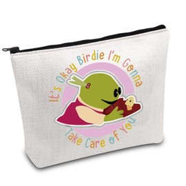Mona Inspire Merch It's Okay Birdie Makeup Bag Mom Meme Cartoon Princes Tote Bag for Women Sister Best Friend (I'm Gonna)