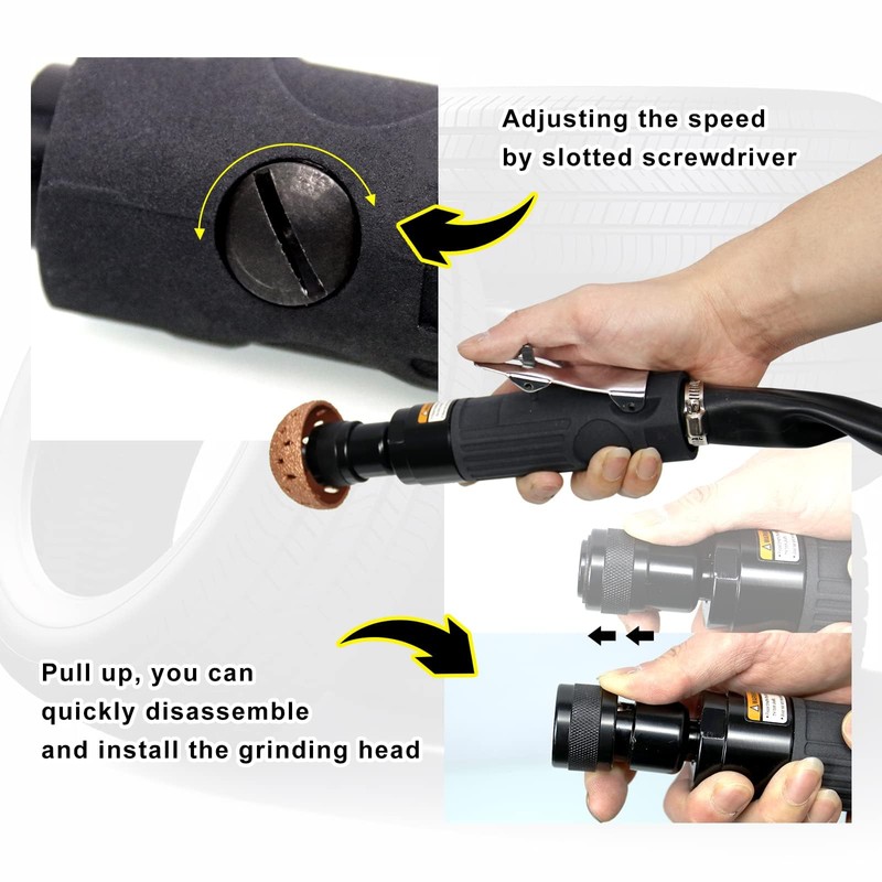RYANSTAR RACING Tire Repair Set Includes 2500rpm Low Speed Air