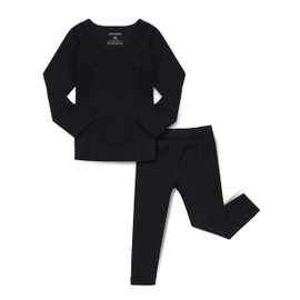 AVAUMA Baby Boys Girls Pajama Set Kids Toddler Snug fit Ribbed Sleepwear pjs for Daily Life Style (JS/Black(L))