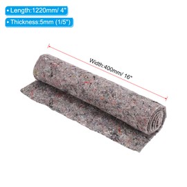 PATIKIL 16 x 48 x 0.2 inch Pipe Insulation Blanket,1Pcs Dishwasher Insulation Cotton Blanket Sound Insulation Roll Wall Insulation Blanket for Wall, Pipe, Dishwasher, Gray