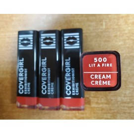 COVERGIRL 4 Pack: Covergirl Exhibitionist Creme Lipstick *#500 Lit A Fire* (9237-13C)