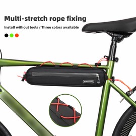 Kavolet Bicycle Frame Bag, Bicycle Down Tube Bag, Waterproof Bicycle Triangle Bag, Large Capacity Bicycle Bag Front, Frame Bags Bikepacking Frame Bag