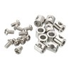 PATIKIL 10pcs 9x8mm Wire Rope Clip Steel Cable Clamp 5mm