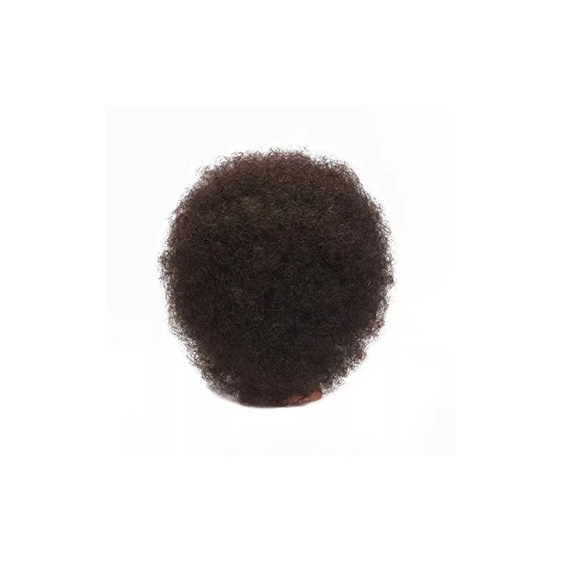 Training Head Cabeza De Maniqui Entrenamiento Cabello Natural Negro 25.4cm