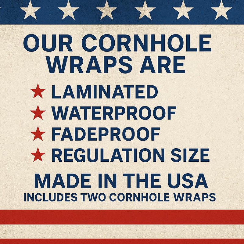 Waterproof & Non-Fading: Kyle’s Cornhole Wraps - South Carolina Flag