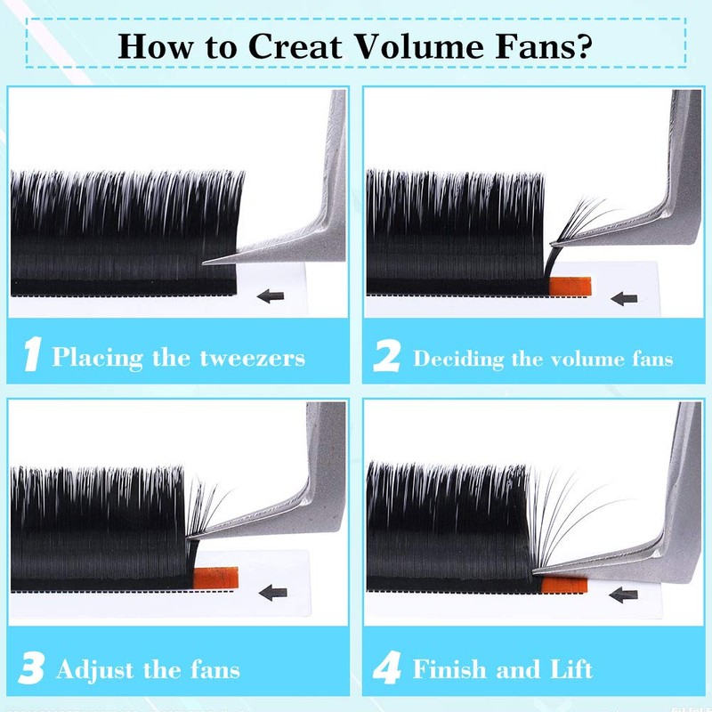 Fadlash Self-Fanning Eyelashes, Eyelash Extension, Volume Eyelashes for Volume Technique,