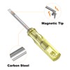 sourcing map 4Pcs SL2.0 Mini Slotted Screwdriver 2mm Magnetic Flat