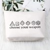 PLITI Gamer Gift Dungeons D20 Dice Makeup Bag Weapon of