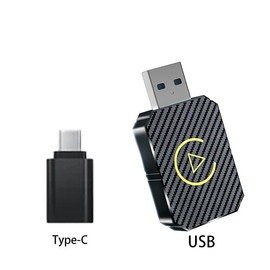 Wireless Carplay Adapter, Switch from Wired to Wireless, Dongle for Cars with AA & Carplay,USB C/A,Plug and Play,Sturdy,Compatible with 98% Cars - Specification: 1 pack