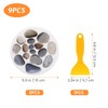 DOITOOL 8Pcs Non-Slip Bathtub Stickers Durable Sturdy Premium Stone Pattern