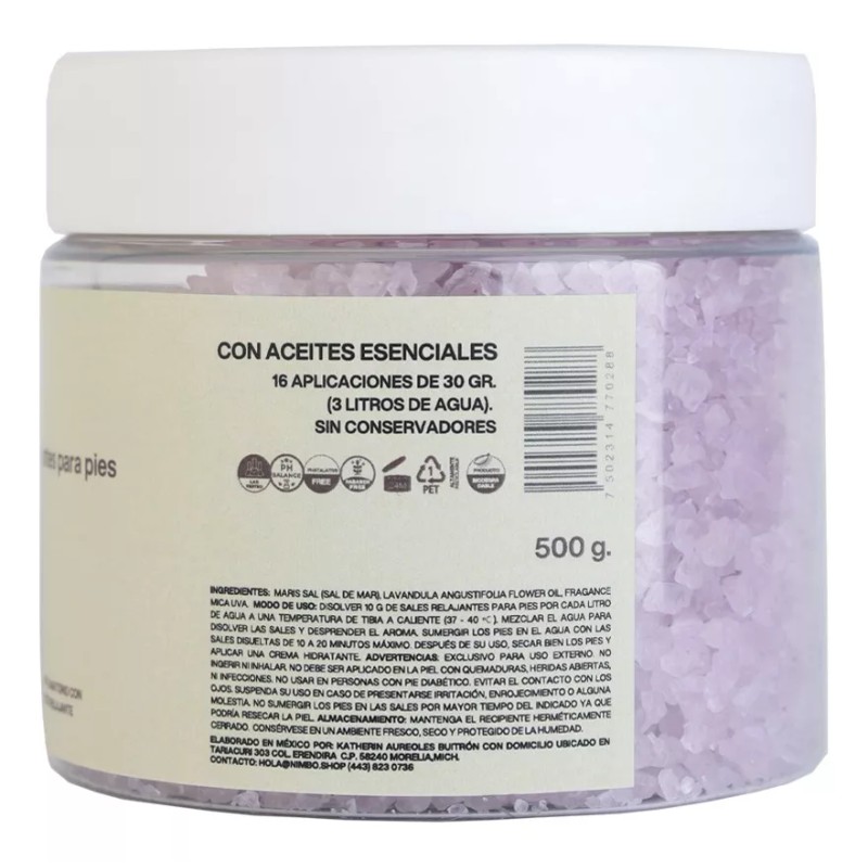NIMBO Sales Relajantes De Pies Con Aceites Esenciales