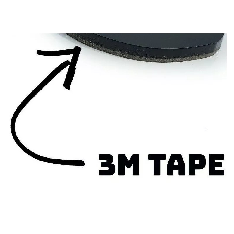 FMS Gear (1) WHITE RTR Emblem Fits FORD MUSTANG Rear