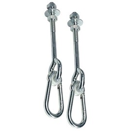 Set of 2 Swing Hook Screw – Hook M12 x 160 mm, for Wood Thickness bis. Approx. 140 mm