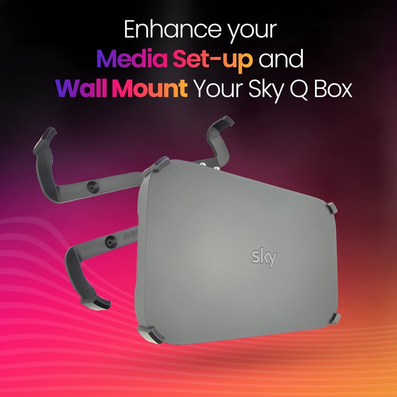 Sky Q Box Wall Mount Clip Bracket For 1TB &